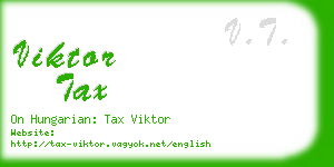 viktor tax business card